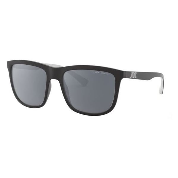 Armani Exchange Black Plastic Polarized Men Sunglasses AX4093S-8078Z3-56
