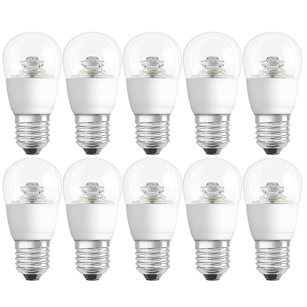 Osram Led Bulb E27 Classic P 6w Dimmable 2700k Warm White - Clear (pack Of 10)