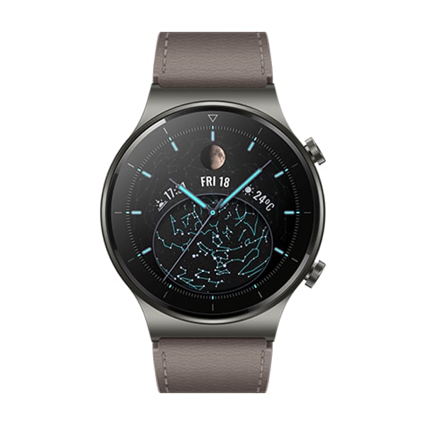 Huawei Watch GT 2 Pro Smartwatch Nebula Gray Brown Strap