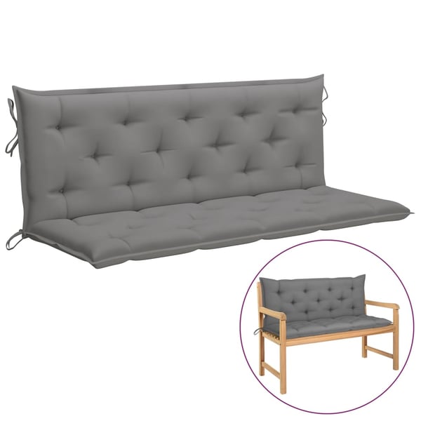 Vidaxl Cushion For Swing Chair Grey 150 Cm Fabric