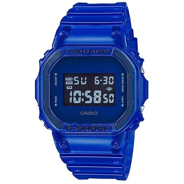 Casio DW-5600SB-2 G-Shock Blue Resin Digital Watch Men Casio DW-5600SB-2 G-Shock Blue Resin Digital Watch Men