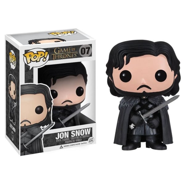 Funko Pop Vinyl Figure Games of Thrones Jon Snow Toy FU3090