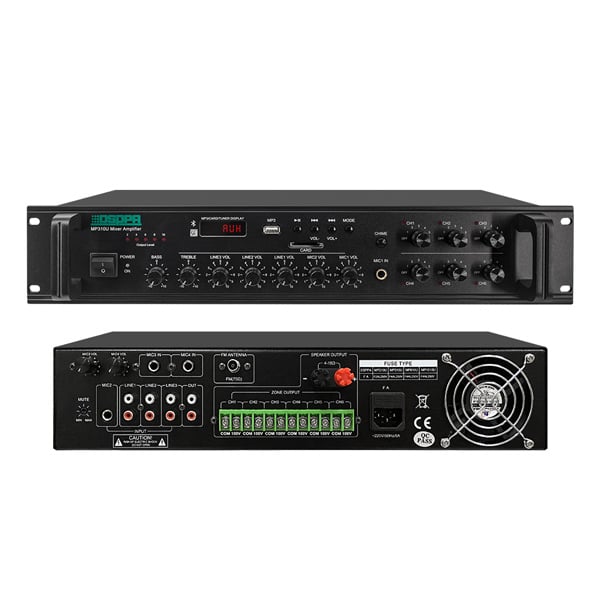 Dsppa Mp310u 120w 6 Zones Paging Amplifier