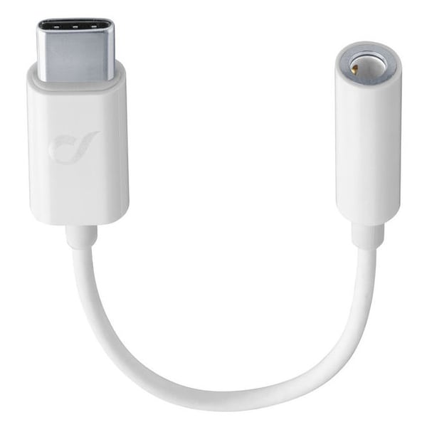 Cellularline Type C to AUX Adapter - White Cellularline Type C to AUX Adapter - White