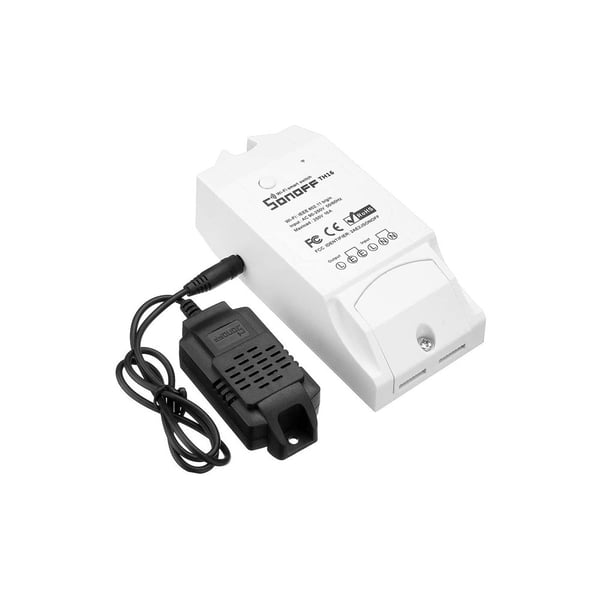 Sonoff TH16 DIY Smart Temperature and Humidity Monitoring WiFi Switch Waterproof White