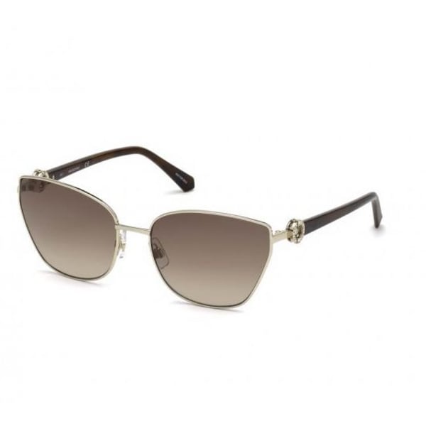 Swarovski SK0167-32F-59 Women's Sunglasses Gold/Gradient Brown