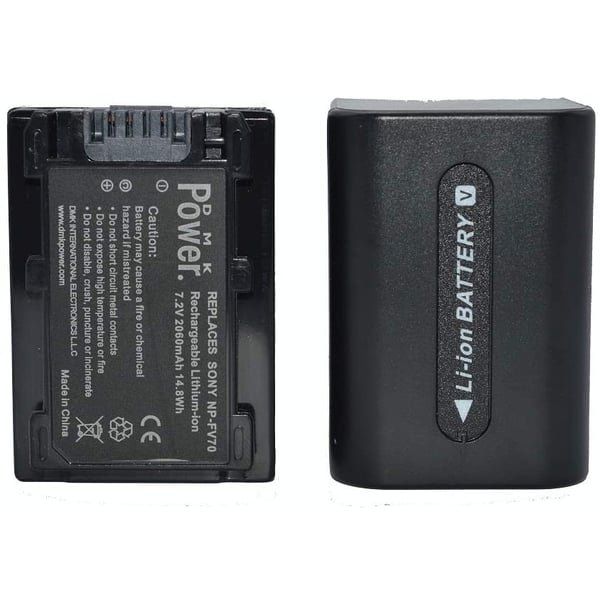 Dmk Power Np-fv70 (2060mah) Battery Compatible With Sony Hdr-cx150 Hdr-cx150v Dcrsx44r Dcrsx44l