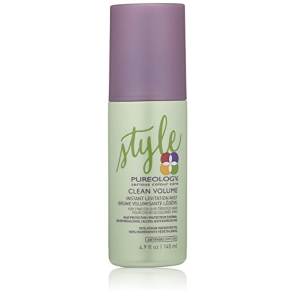 Pureology | Clean Volume Instant Levitation Mist Leave-In Spray All-Day For Fine, Color Treated Hair Vegan 4.9 Oz. Pureology | Clean Volume Instant Levitation Mist Leave-In Spray All-Day For Fine, Color Treated Hair Vegan 4.9 Oz.