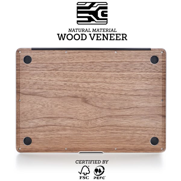 WOODWE Real Wood MacBook Skin for Mac Pro 13inch with/Without Touch Bar WOODWE Real Wood MacBook Skin for Mac Pro 13inch with/Without Touch Bar