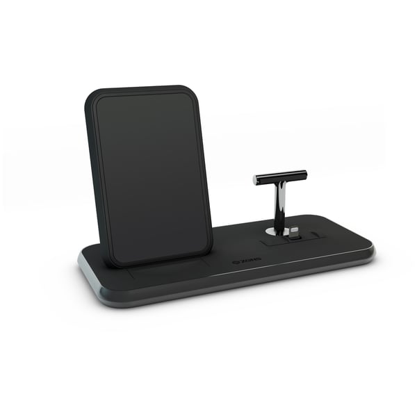 Zens Wireless Charging Stand Black With Lightning Port Zens Wireless Charging Stand Black With Lightning Port