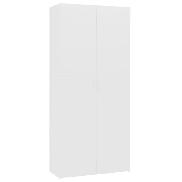 vidaXL Shoe Cabinet White 80x35.5x180 cm Engineered Wood vidaXL Shoe Cabinet White 80x35.5x180 cm Engineered Wood
