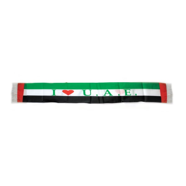 I Love Uae Scarf 6inx54in I Love Uae Scarf 6inx54in