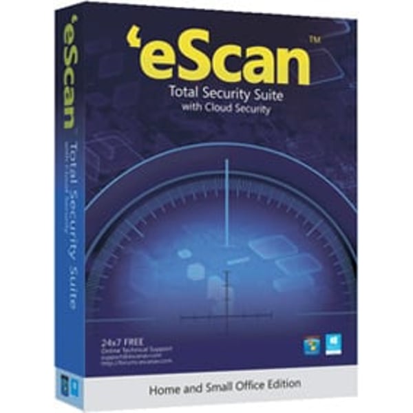 Escan Total Security Suite W/ Cloud Security Software 1USER 1YR+1USER Escan Total Security Suite W/ Cloud Security Software 1USER 1YR+1USER