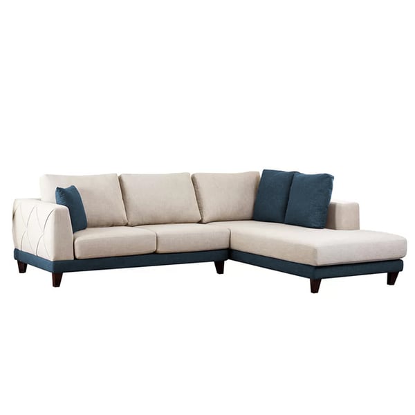 Asghar Furniture - Venuti Sectional Sofa - Cream Asghar Furniture - Venuti Sectional Sofa - Cream
