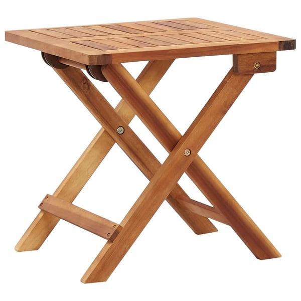Vidaxl Folding Garden Coffee Table 40x40x40 Cm Solid Acacia Wood