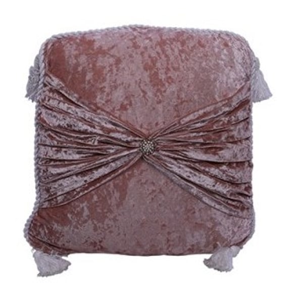 Pearl Filled Cushion 45X45cm Peach