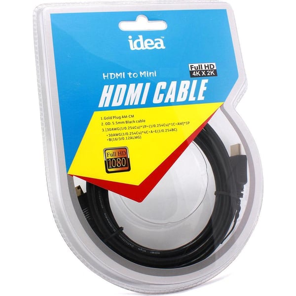 Idea IAHK HDMI To Mini HDMI Cable 6m