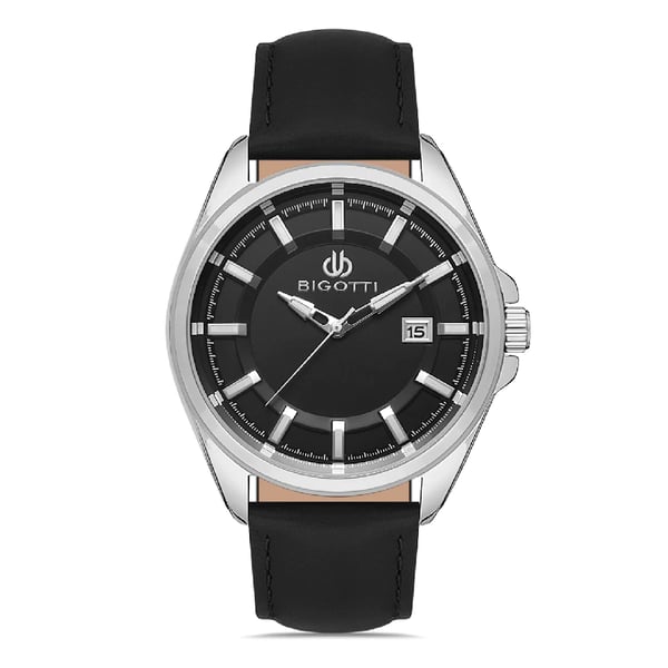 Bigotti Napoli Mens Leather Strap Watch - Bg.1.10327-1