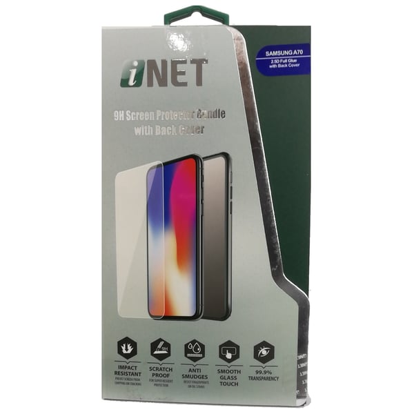Inet Full Glue With Back Case For Samsung Galaxy A70 Inet Full Glue With Back Case For Samsung Galaxy A70