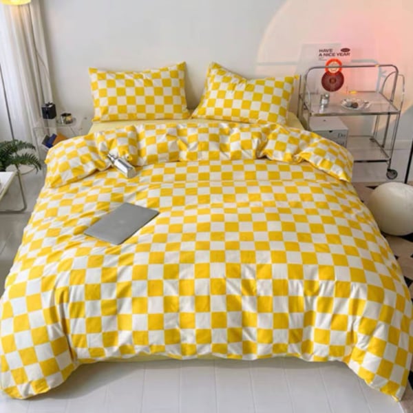Buy LUNA HOME Single Size Bedding Set 4 Pieces Without Filler, Yellow