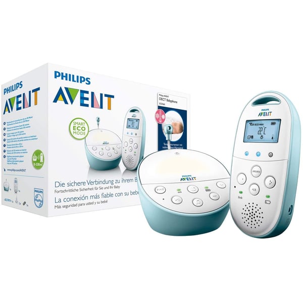Philips AVENT DECT Baby Monitor SCD560/01 with Light, Lullabies and Temperature Sensor
