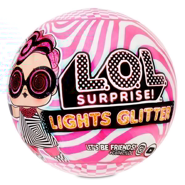 LOL Surpise Lights Glitter 8 Surprise Ball Sparkly Light Up