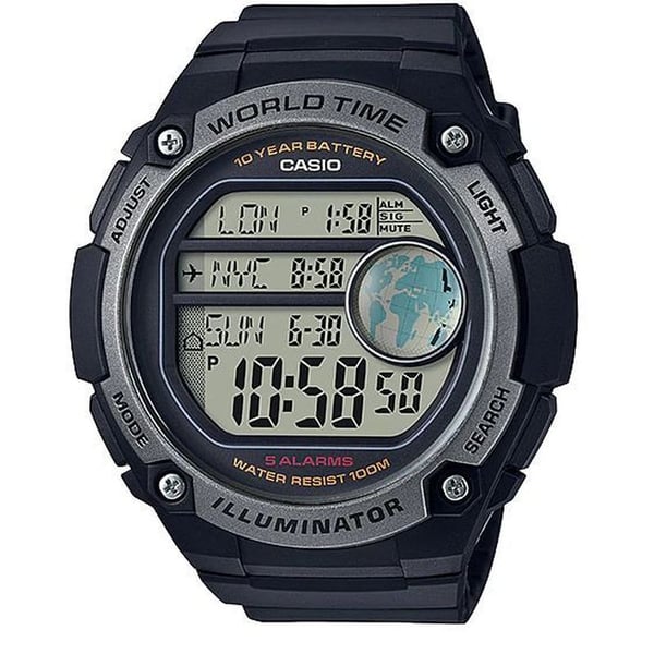 Casio Black Resin Men Watch AE-3000W-1AVDF Casio Black Resin Men Watch AE-3000W-1AVDF
