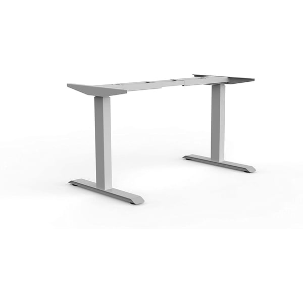 Grey standing shop desk