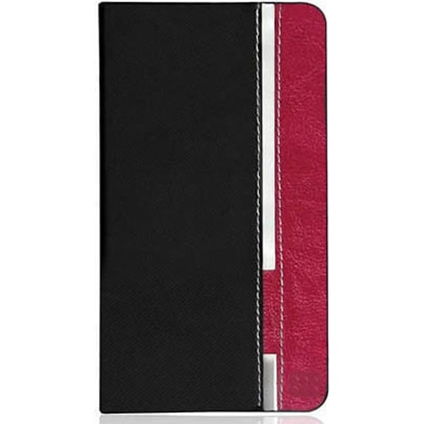 Promate TEEMN4 Premium Leather Wallet Folio Case Black For Galaxy Note 4 With Card Slot & Screen Protector