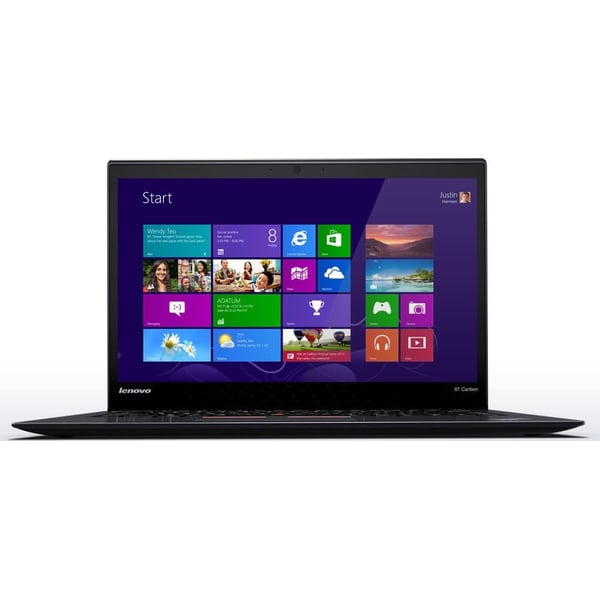 Lenovo ThinkPad X1 Carbon 4th Gen Laptop - Core i7 2.5GHz 8GB 256GB Shared Win10Pro 14inch FHD Black