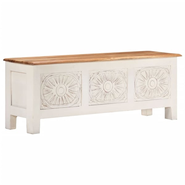 vidaXL Storage Box 110x30x40 cm Solid Acacia Wood vidaXL Storage Box 110x30x40 cm Solid Acacia Wood