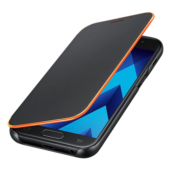 Samsung Neon Flip Cover Black For A5 2017 EF-FA520PBEGWW