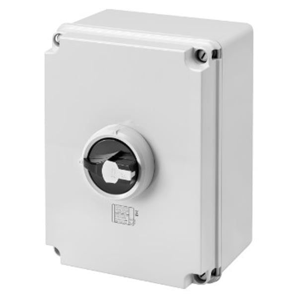 Gewiss 100a 3p+n Weatherproof Enclosed Rotatory Isolator Pvc Ip66 Gw70421np