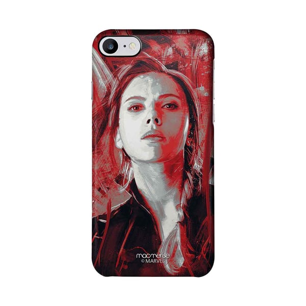 Charcoal Art Black Widow - Sleek Case for iPhone 7