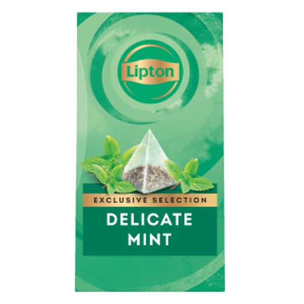Buy Lipton Delicate Mint 30pcs pyramid tea bags Online in UAE