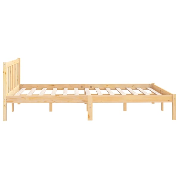 vidaXL Bed Frame Solid Pinewood 150x200 cm 5FT King Size