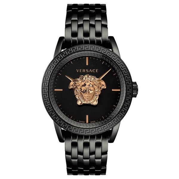 Versace Palazzo Empire Black Stainless Steel Watch For Men VERD00518
