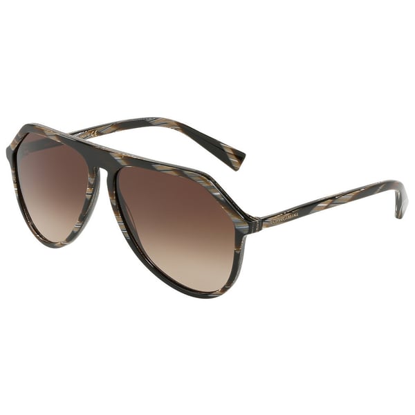 Dolce And Gabbana Brown Plastic Unisex DG4341-569/13-59 Sunglasses