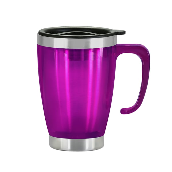Royalford Travel Mug Pink/black 14ounce