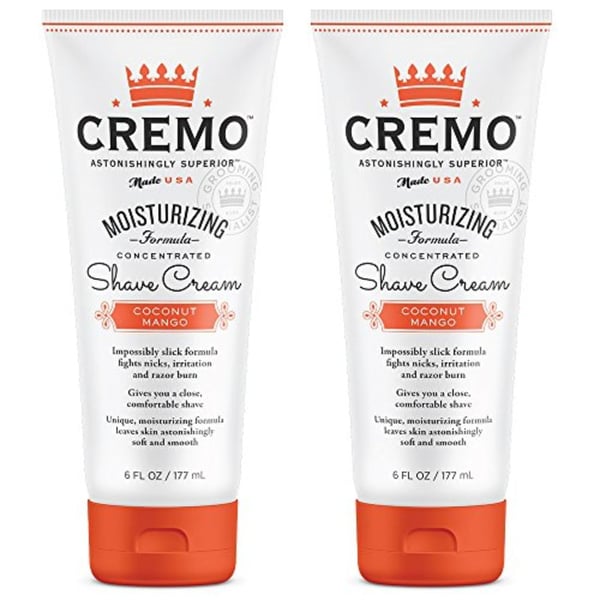Cremo Coconut Mango Moisturizing Shave Cream Astonishingly Superior Shaving Cream For Women Fights Nicks Cuts and Razor Burn 6 Fluid Ounces 2-Pack Cremo Coconut Mango Moisturizing Shave Cream Astonishingly Superior Shaving Cream For Women Fights Nicks Cuts and Razor Burn 6 Fluid Ounces 2-Pack