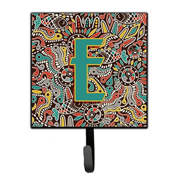 Caroline's Treasures Cj2013-Esh4 Letter E Retro Tribal Alphabet Initial Leash Or Key Holder, 7Hx4.25W, Multicolor