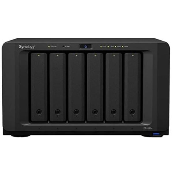 Synology 6 Bay DiskStation DS1621+ NAS Storage Server Desktop Ethernet LAN Diskless Black V1500B Synology 6 Bay DiskStation DS1621+ NAS Storage Server Desktop Ethernet LAN Diskless Black V1500B