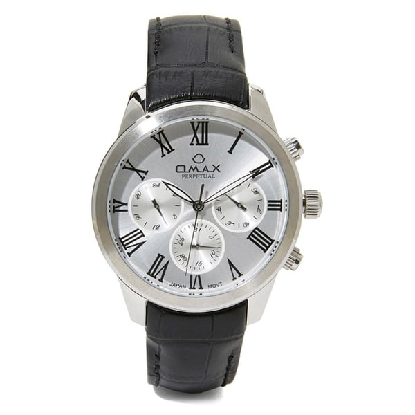 Omax PG10P62I Mens Multifunction Leather Watch Omax PG10P62I Mens Multifunction Leather Watch