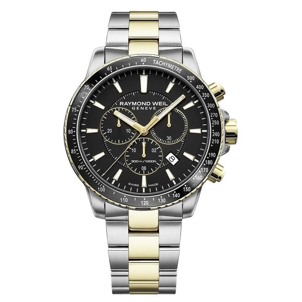 Buy Raymond Weil 8570 SP1 20001 Tango 300 Mens Watch Gold Black SS