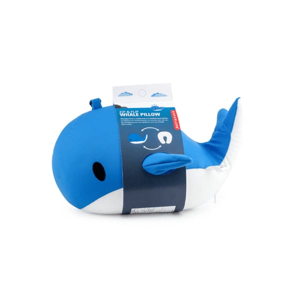 Kikkerland Zip And Flip Pillow Whale