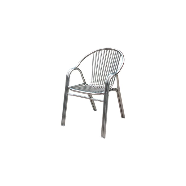 Buy Jilphar Stainless Steel Arm Chair Silver Online in UAE Sharaf DG