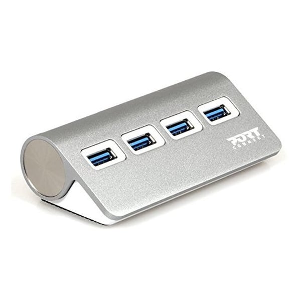 Port Designs 900121 4 Port USB Hub 3.0 Silver Port Designs 900121 4 Port USB Hub 3.0 Silver