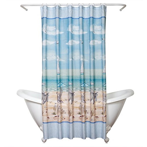 Beach Themed Shower Curtain, Beach Themed Shower Curtains