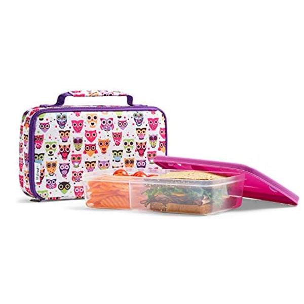 Buy Fit & fresh insulated bento box lunch kit, hoot owls Online in UAE Sharaf DG