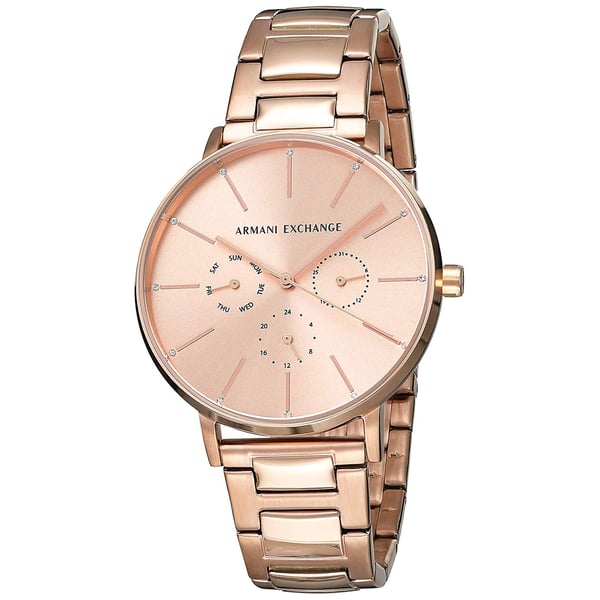 Armani Exchange Lola Rose Gold Stainless Steel Women Watch AX5552